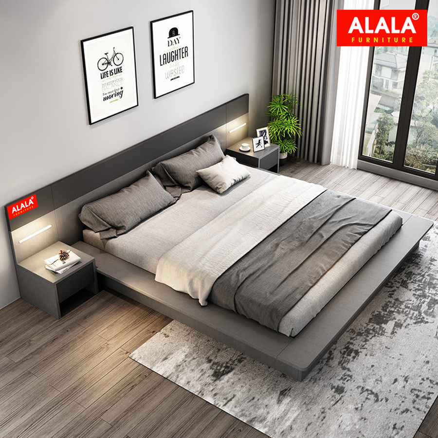 Giương ngủ ALALA73 + 2 Tủ đầu giường cao cấp