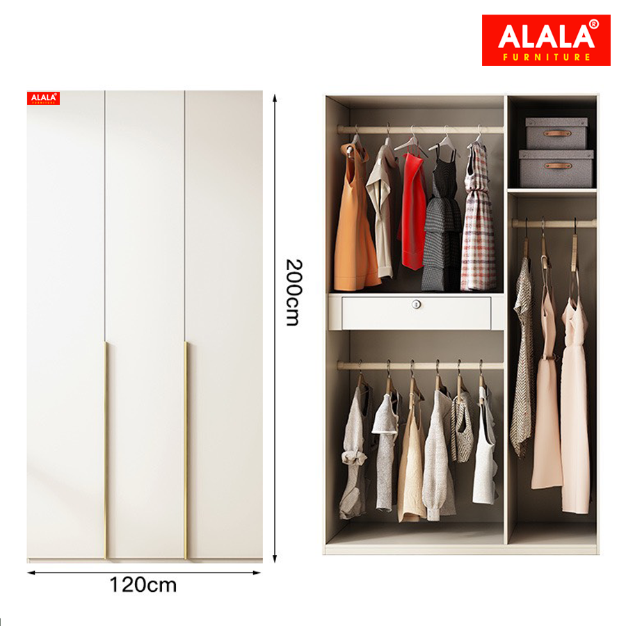 Tủ quần áo ALALA274 cao cấp