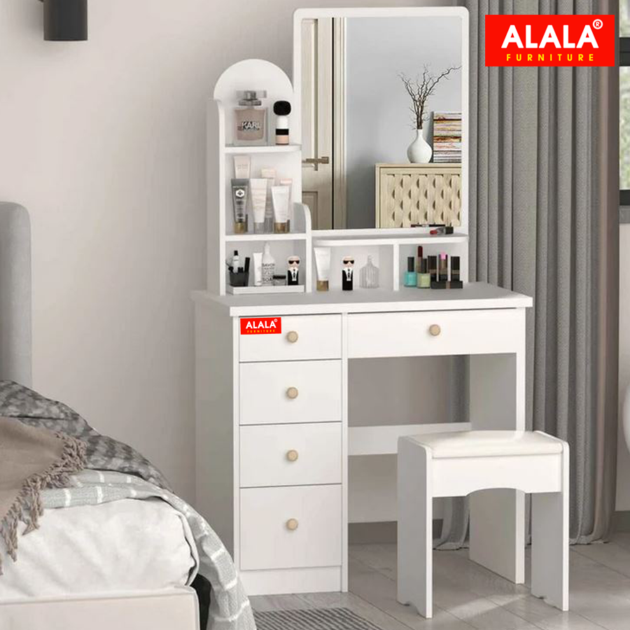 Bàn trang điểm ALALA804 cao cấp + Ghế ngồi cao cấp