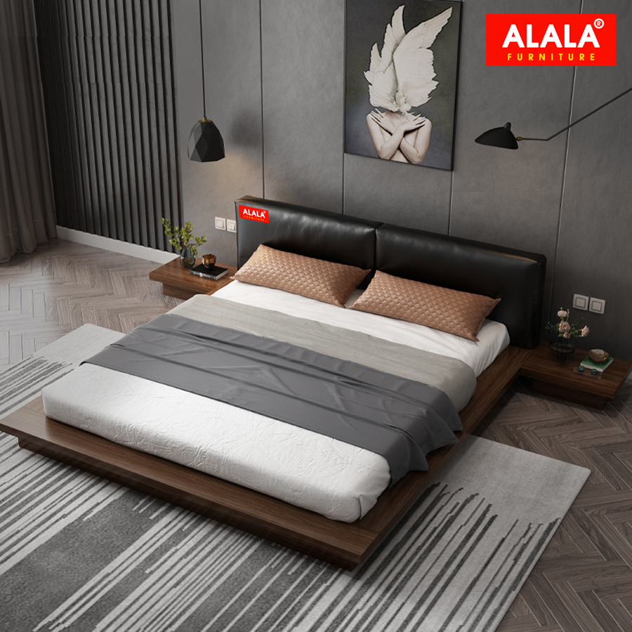 Giương ngủ ALALA76 + 2 Tủ đầu giường cao cấp