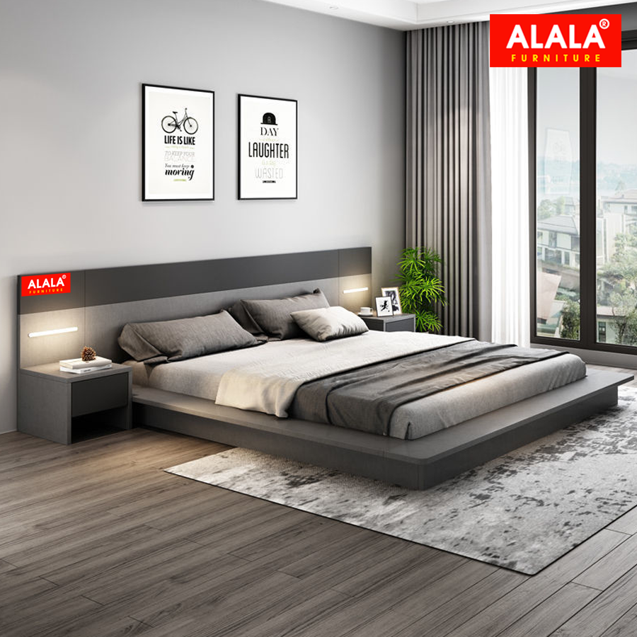 Giương ngủ ALALA73 + 2 Tủ đầu giường cao cấp