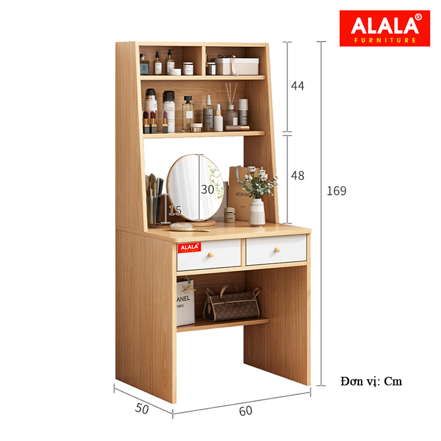 Bàn trang điểm ALALA801 + Ghế ngồi cao cấp