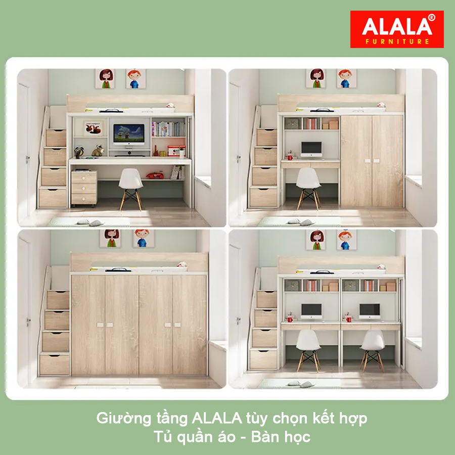 Giường tầng ALALA146 đa năng