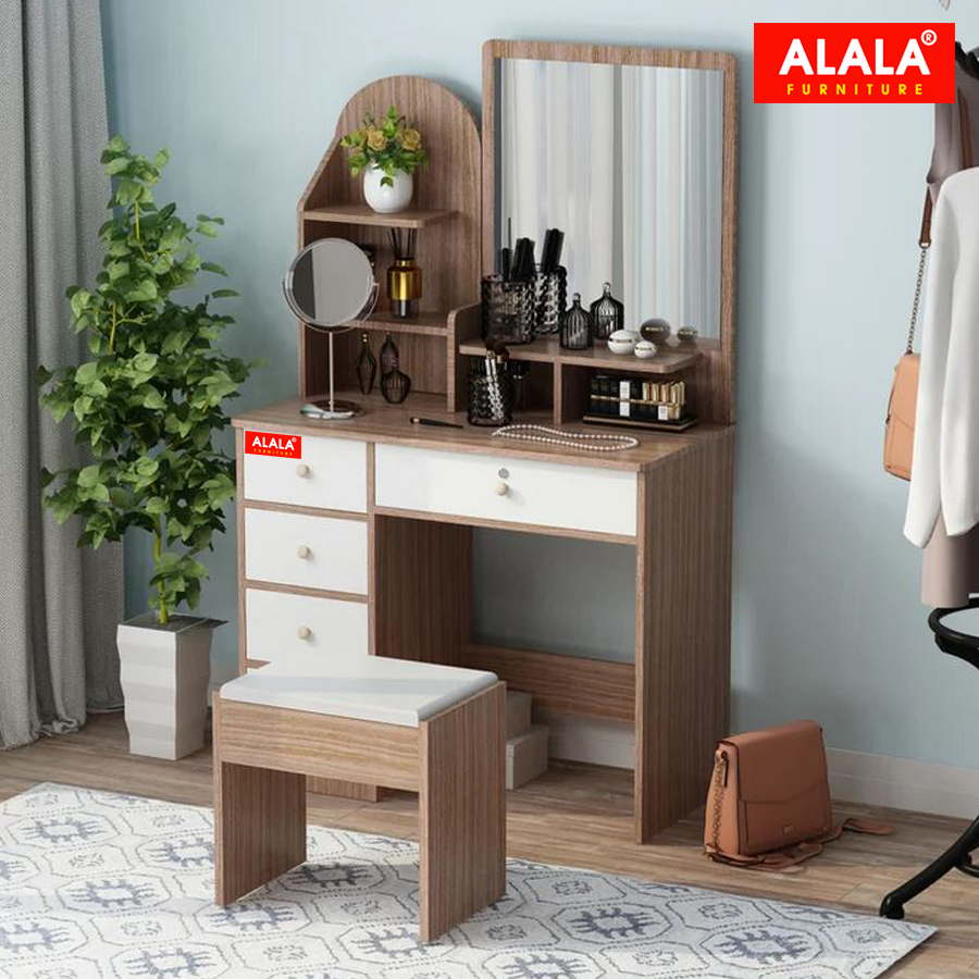 Bàn trang điểm ALALA804 cao cấp + Ghế ngồi cao cấp