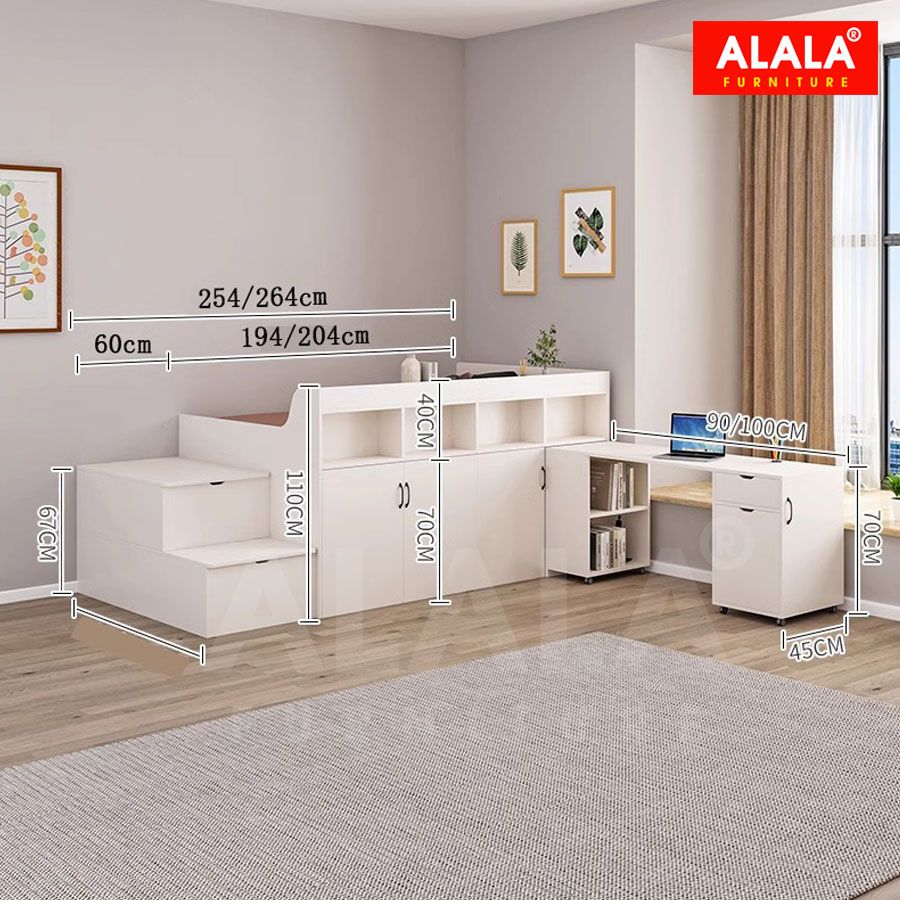 Giường tầng ALALA161 đa năng