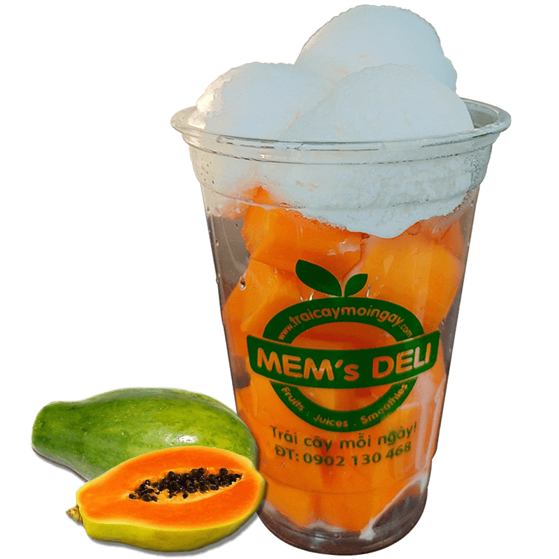 Đu Đủ Dầm Sữa Tuyết