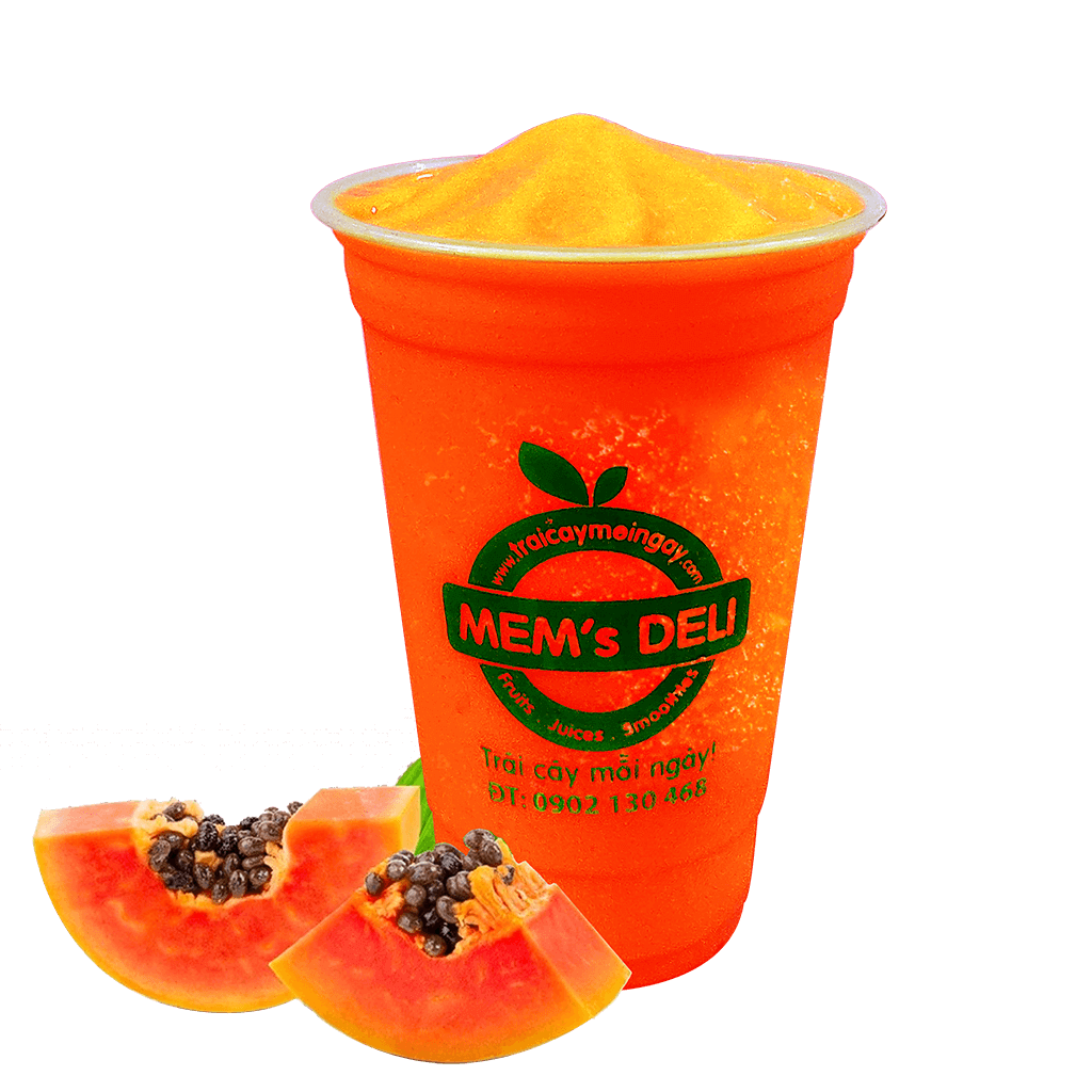  Sinh tố đu đủ (Papaya smoothie) 