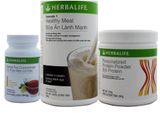  Bộ ba giảm cân cơ bản dinh dưỡng Herbalife (Bữa ăn lành mạnh F1, Trà thảo mộc cô đặc, Bột Protein) 