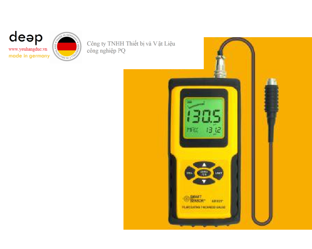 Máy đo độ dày lớp phủ SmartSensor AR931 (0~1800um, data logger) DEEP52 https://yeuhangduc.vn/