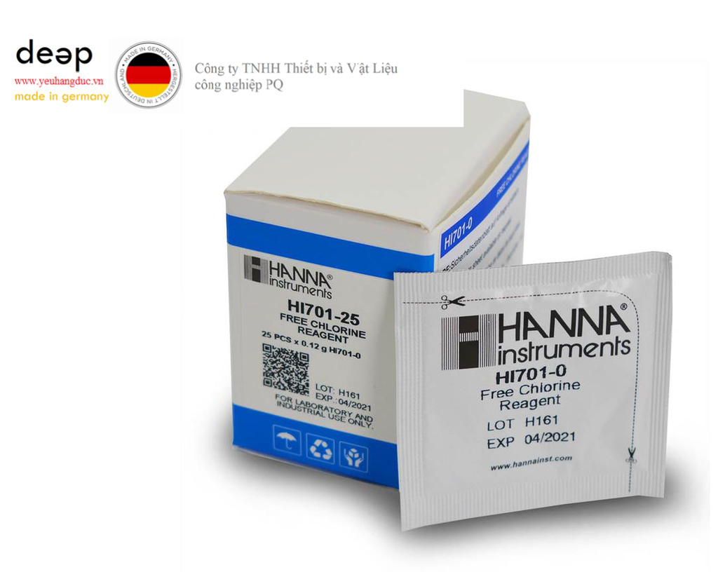 Thuốc thử đo Crom VI HANNA HI723-25 (25 lần thử) DEEP52 https://yeuhangduc.vn/