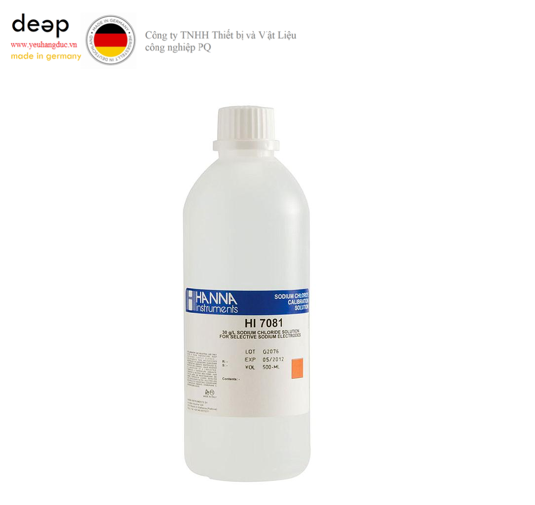 Chất chuẩn NaCl HANNA HI7081L (30 g/L, 500ml) DEEP52 https://yeuhangduc.vn/