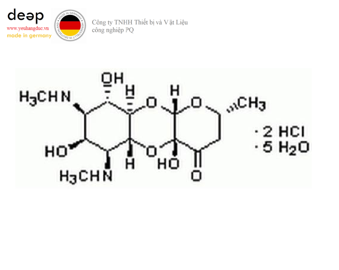 Hóa chất Spectinomycin, Dihydrochloride, Pentahydrate, Streptomyces sp Merck 567570-10GM (C₁₄H₂₄N₂O₇ · 2HCl · 5H₂O, chai thủy tinh 10mg) DEEP52 https://yeuhangduc.vn/