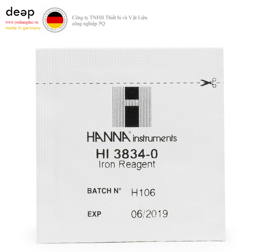 Thuốc thử Sắt HANNA HI3834-050 DEEP52 https://yeuhangduc.vn/