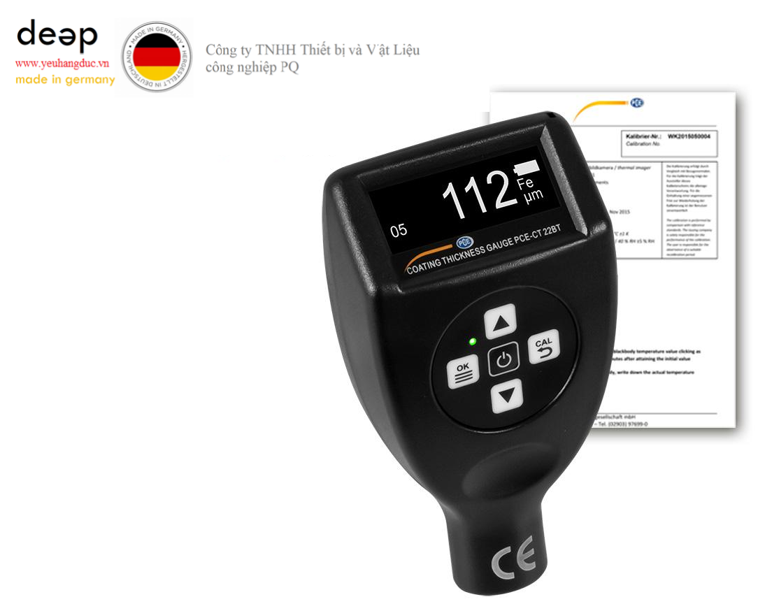 Máy đo độ dày lớp phủ PCE CT 22BT-ICA (0… 1500 µm) DEEP52 https://yeuhangduc.vn/