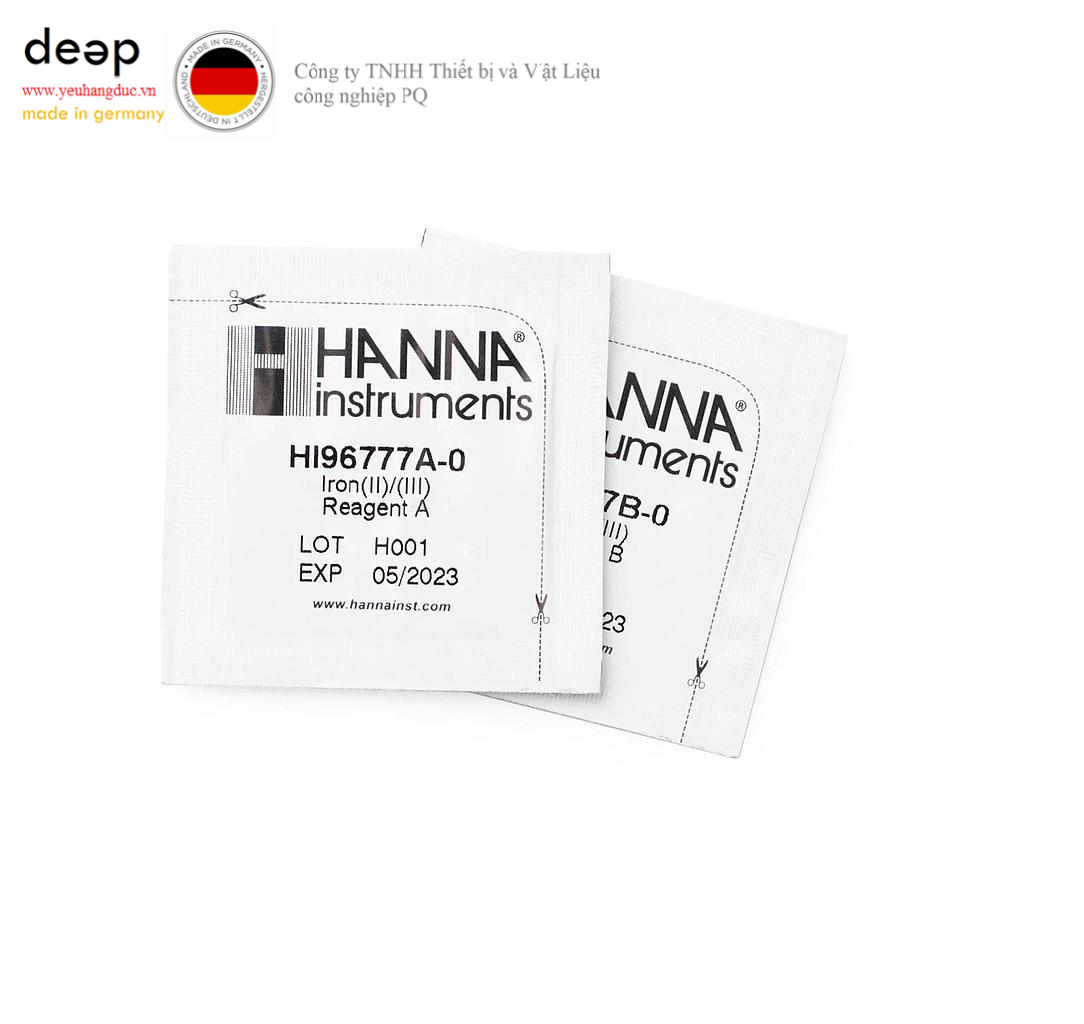 Thuốc thử sắt II & III HANNA HI96777-01 (100 lần đo) DEEP52 https://yeuhangduc.vn/