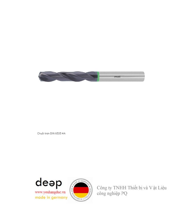 Mũi khoan cacbua nguyên khối HOLEX Pro Steel, chuôi trơn DIN 6535 HA 10,5 Điều số: 122504 10,5 DEEP43 www.yeuhangduc.vn sẵn sàng cho bạn