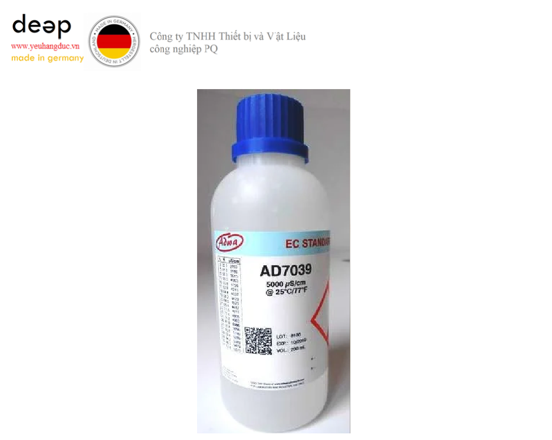 Dung dịch hiệu chuẩn 5000 µS/cm ADWA AD7039 DEEP52 https://yeuhangduc.vn/