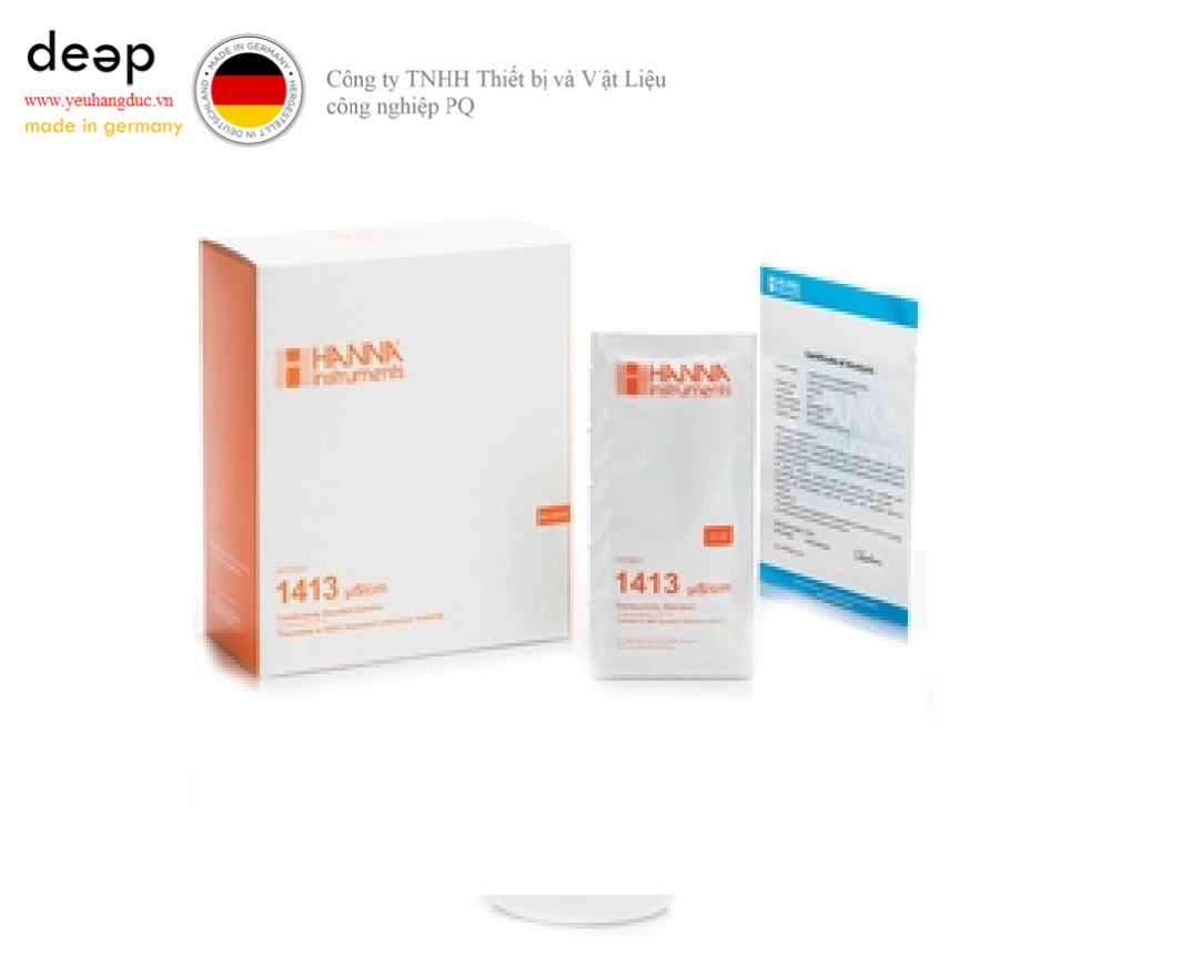 Dung Dịch Hiệu Chuẩn Độ Dẫn HANNA HI70031C (20 mL x 25 gói, 1,413 µS/cm) DEEP52 https://yeuhangduc.vn/