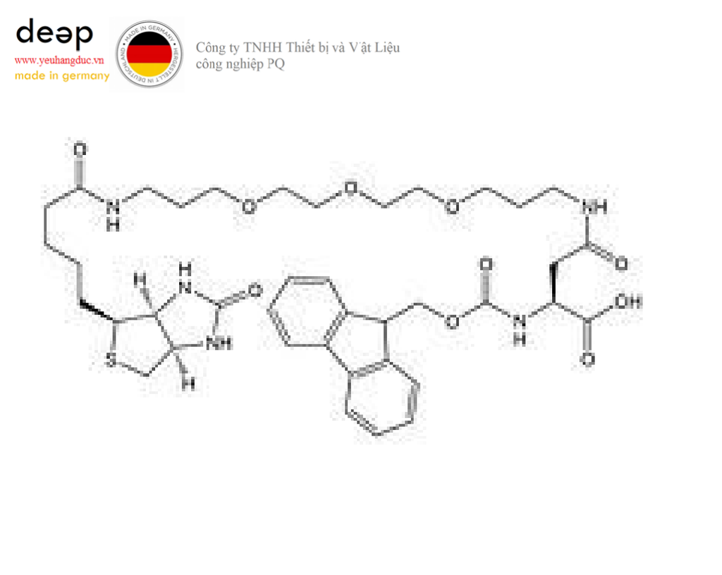 Hóa chất Fmoc-Asp(biotinyl-PEG)-OH Merck 8521138500 (C₃₉H₅₃N₅O₁₀S; Chai thủy tinh 500mg) DEEP52 https://yeuhangduc.vn/