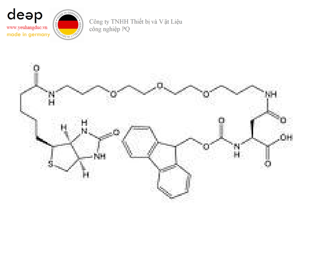 Hóa chất Fmoc-Asp(biotinyl-PEG)-OH Merck 8521138500 (C₃₉H₅₃N₅O₁₀S; Chai thủy tinh 500mg) DEEP52 https://yeuhangduc.vn/