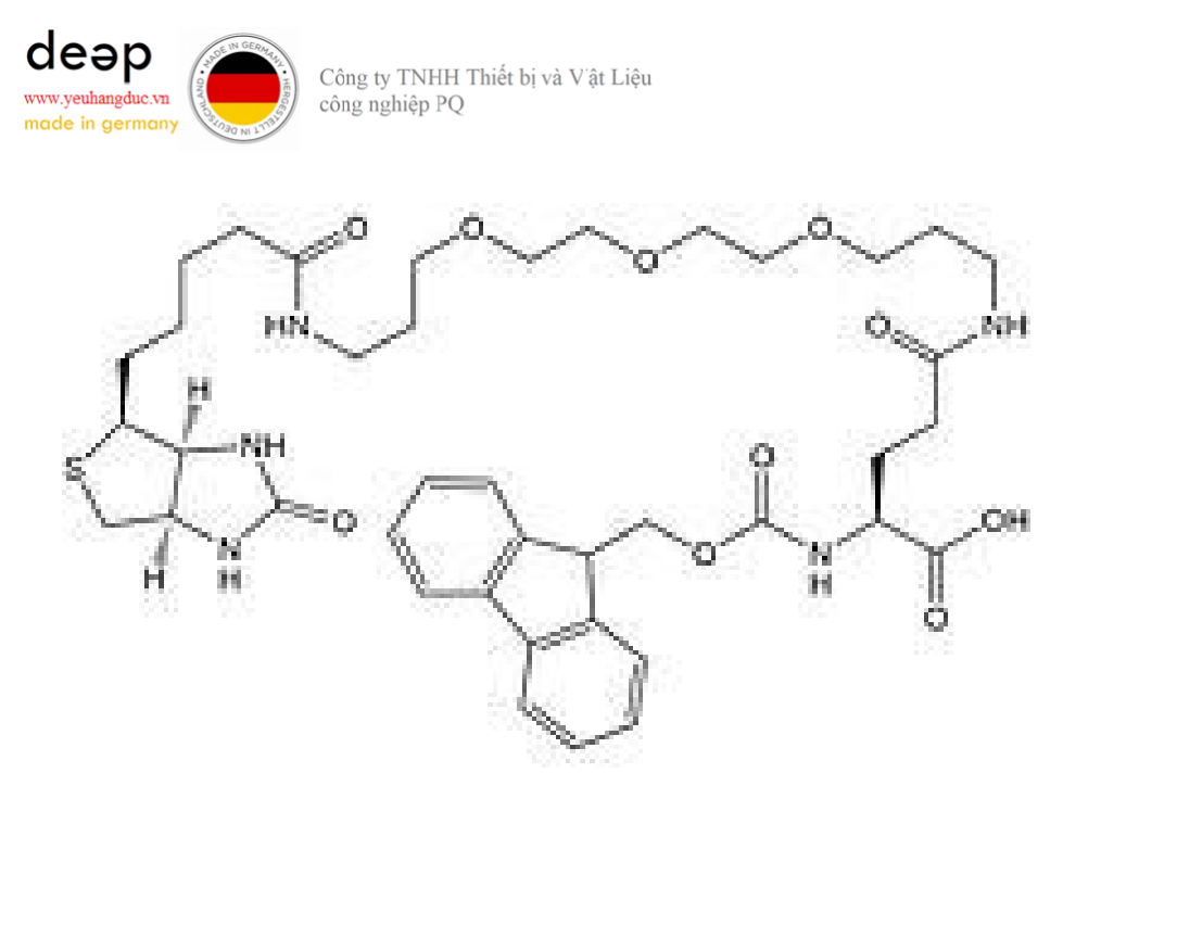 Hóa chất Fmoc-Glu(biotinyl-PEG)-OH Merck 8521028500 (C₄₀H₅₅N₅O₁₀S; Chai thủy tinh 500mg) DEEP52 https://yeuhangduc.vn/
