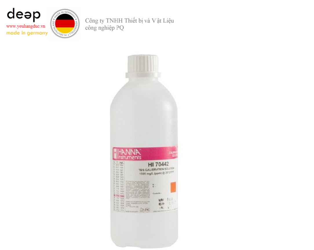 Dung Dịch Hiệu Chuẩn TDS HANNA HI70442/1L (1500 mg/L (ppm), 1L) DEEP52 https://yeuhangduc.vn/
