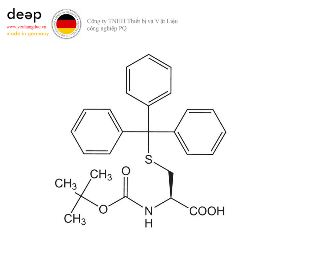 Hóa chất Boc-Cys(Trt)-OH Merck 8530050025 (C₂₇H₂₉NO₄S; Chai nhựa 25 g) DEEP52 https://yeuhangduc.vn/