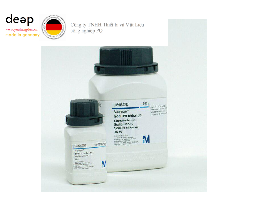 Hóa chất Sodium chloride Merck 1064060500 (ClNa, chai nhựa 500g) DEEP52 https://yeuhangduc.vn/