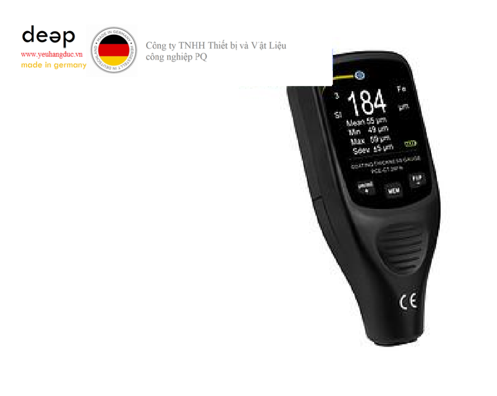 Máy đo độ dày lớp phủ PCE CT 26FN (0~1250 μm, ±3%+2m) DEEP52 https://yeuhangduc.vn/