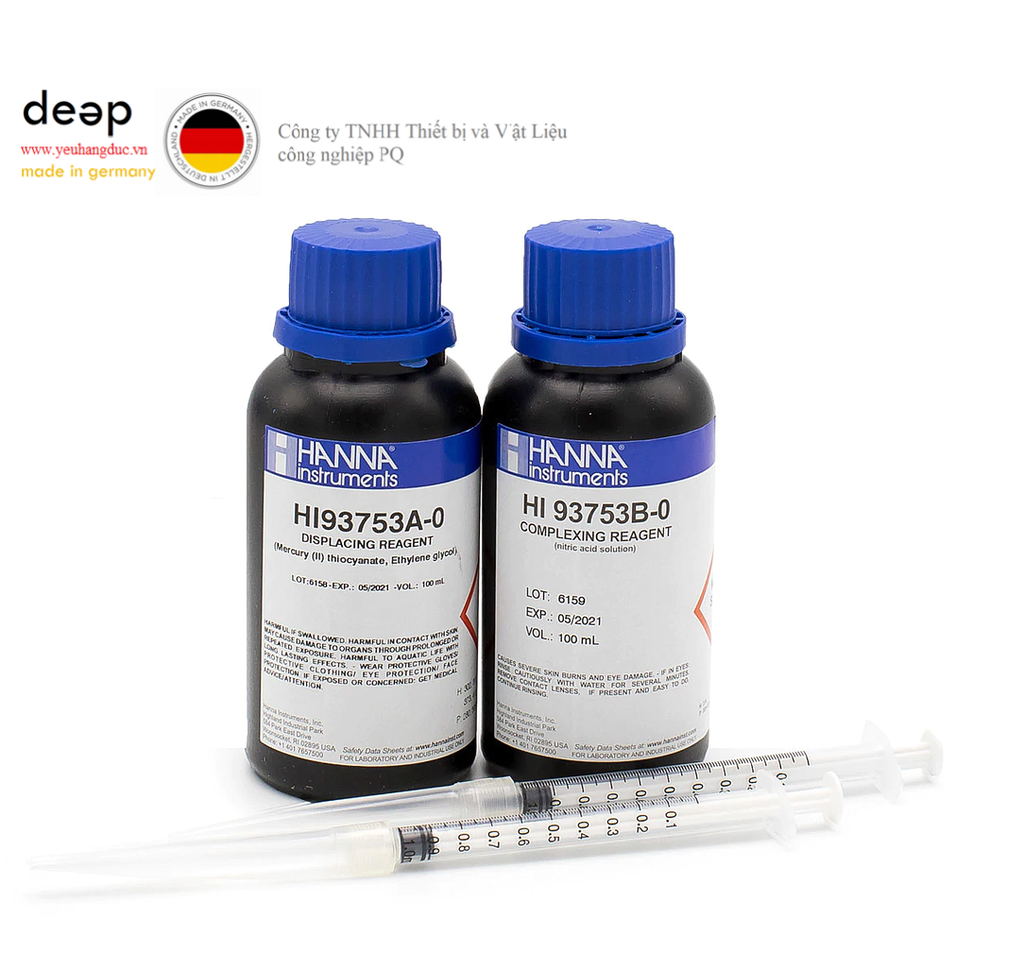 Thuốc thử Cloride HANNA HI93753-01 (100 lần) DEEP52 https://yeuhangduc.vn/