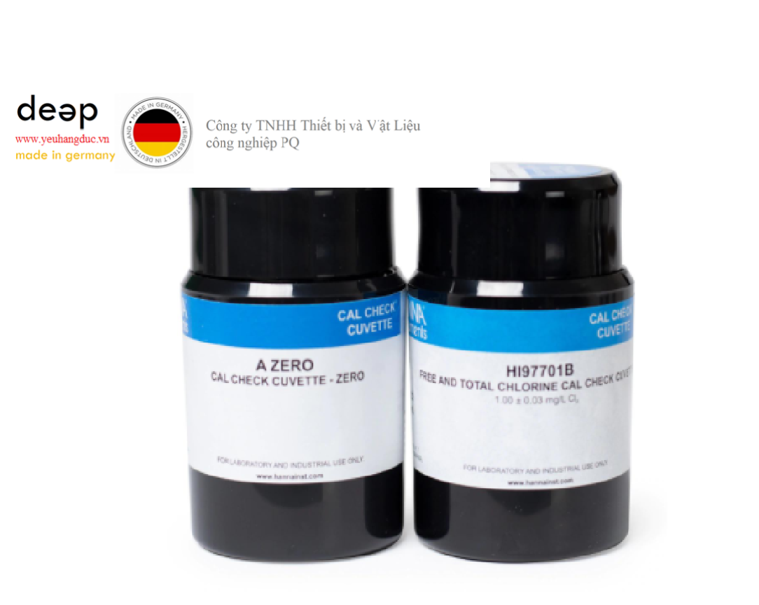Dung Dịch Chuẩn CAL Check Clo Dư Và Clo Tổng Cho Máy Đo Quang HANNA HI97701-11 DEEP52 https://yeuhangduc.vn/