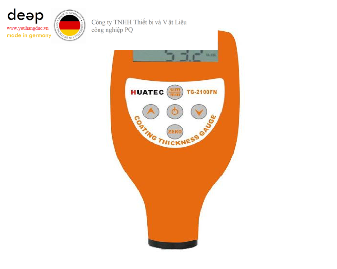 Máy đo độ dày lớp phủ Huatec TG-2100F ( 0-2000um, không từ tính) DEEP52 https://yeuhangduc.vn/