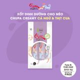  Xốt thịt thật cho mèo Chupa Creamy | 100% thịt thật | Grain Free | Tốt cho tim mạch và trí não | Nhiều vị 