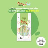  Xốt thịt thật cho mèo Chupa Creamy | 100% thịt thật | Grain Free | Tốt cho tim mạch và trí não | Nhiều vị 