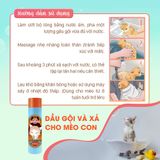  Dầu gội và xả cho mèo Lee&Webster | 100% thiên nhiên | Da sạch khoẻ | Lông bóng mượt | Giảm rụng, xơ rối 