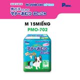  Tã quần cho chó đực P.one | Siêu thấm hút | Thoáng khí, không hầm bí | Chống tràn | Nhiều kích thước vừa vặn với cơ thể 