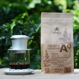  Cà phê hạt rang A9 AEROCO COFFEE, nguyên chất 100% rang mộc hậu vị ngọt thơm quyến rũ, gói 500g pha phin 