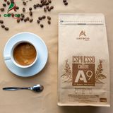  Cà phê AEROCO hạt rang A9 nguyên chất 100% rang mộc hậu vị ngọt thơm quyến rũ, gói 500g pha máy 