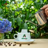  Cà phê phin giấy AEROCO nguyên chất 100% rang mộc hậu vị ngọt thơm quyến rũ, hộp túi lọc 120g 