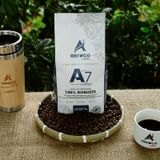  Cà phê AEROCO hạt rang A7 (100% robusta) nguyên chất 100% rang mộc hậu vị ngọt thơm quyến rũ, gói 500g phù hợp pha máy và pha phin 
