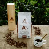  Cà phê AEROCO hạt rang A5 (100% arabica) nguyên chất 100% rang mộc hậu vị ngọt thơm quyến rũ, hộp 500g phù hợp pha máy và pha phin 
