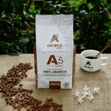  Cà phê AEROCO hạt rang A5 (100% arabica) nguyên chất 100% rang mộc hậu vị ngọt thơm quyến rũ, hộp 500g phù hợp pha máy và pha phin 