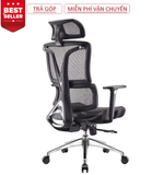  Ghế Công Thái Học Ergonomic 1608 Đen 