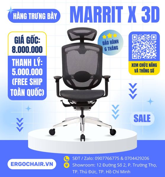 Thanh lý ghế công thái học MARRIT X 3D