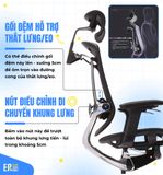  Ghế Công Thái Học Ergonomic Marrit Đen Bản 5D 2023 (Tặng Phụ Kiện Mắc Áo) 