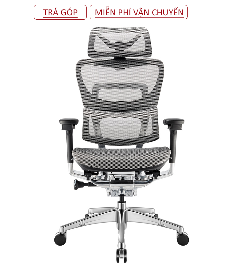  Ghế Công Thái Học Ergonomic Fly Pro Xám 