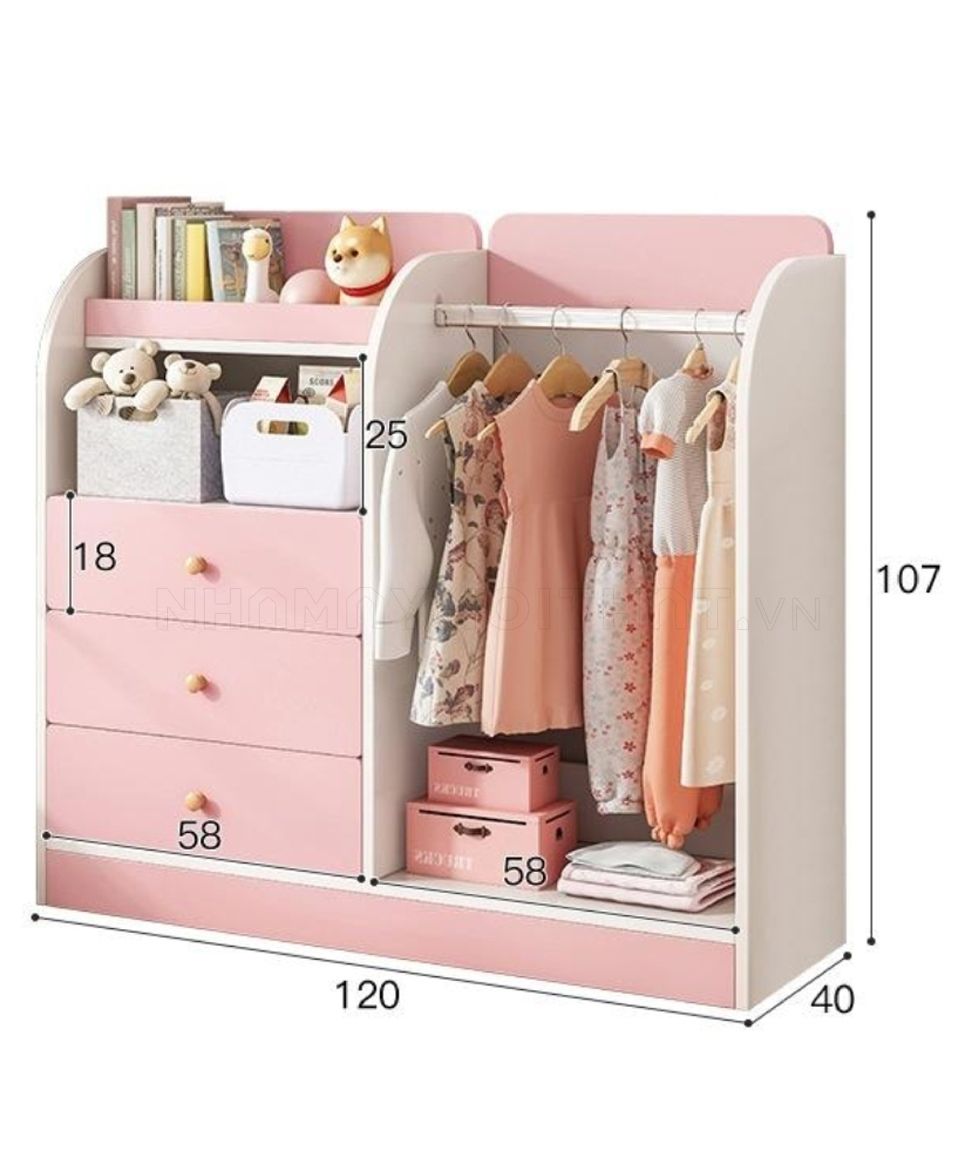 Tủ quần áo TQA-TE1004-MA