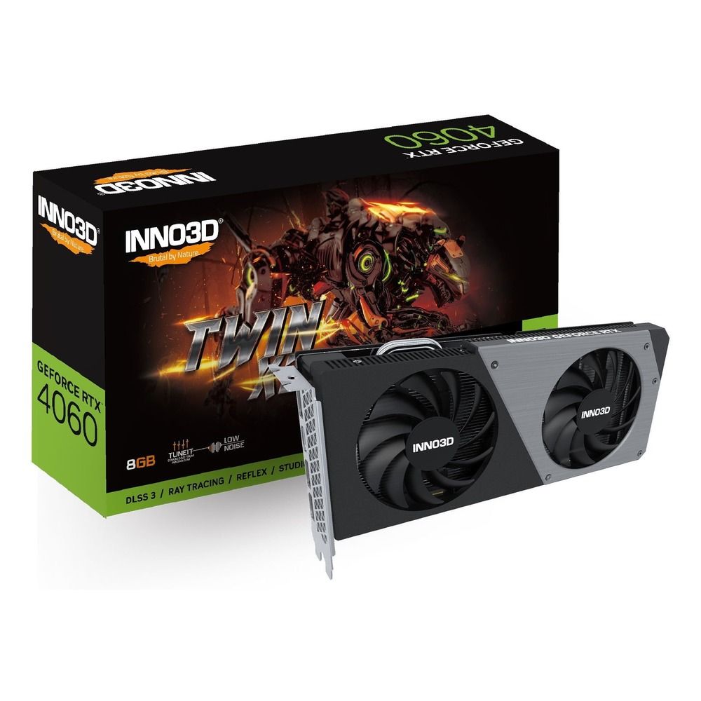 VGA INNO3D GeForce RTX 4060 TWIN X2 8GB (N40602-08D6-173051N)