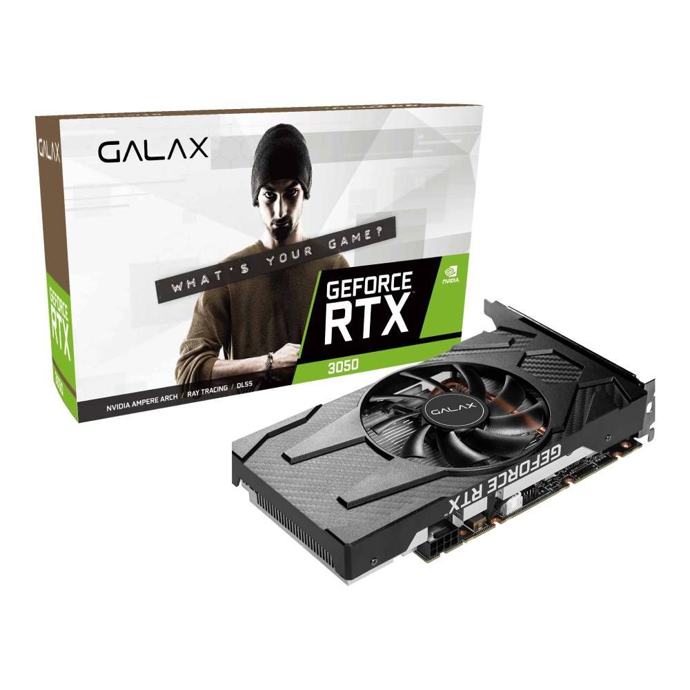  VGA Galax PG190 Black GF RTX 3050 8GB GDDR6 (1-Click OC) 