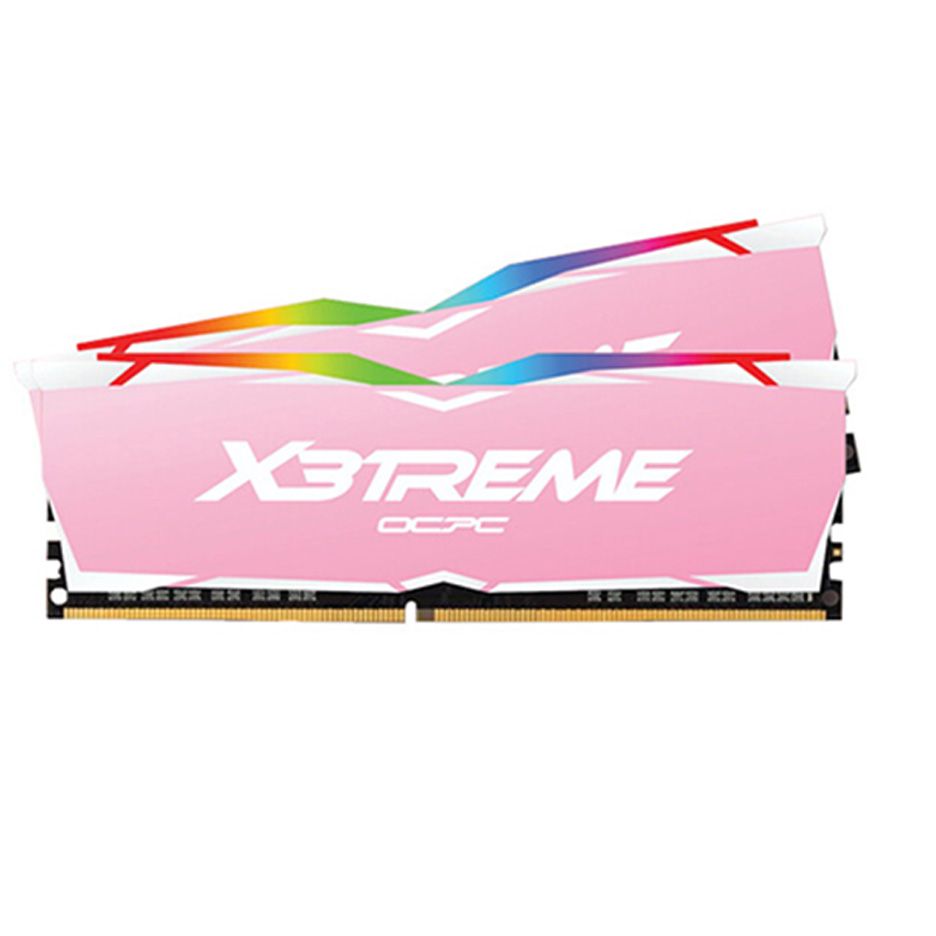 KIT RAM DDR4 OCPC X3TREME RGB 16GB 8GBX2 3200 PINK